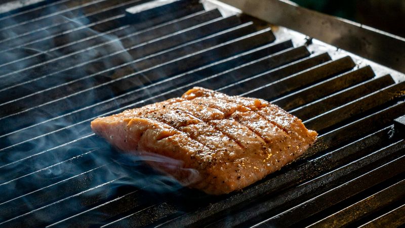 Grilled salmon