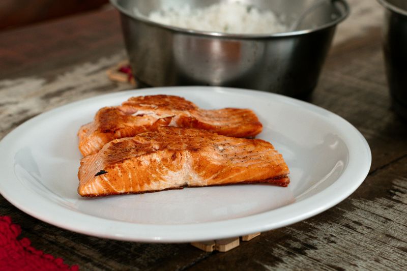 Grilled salmon