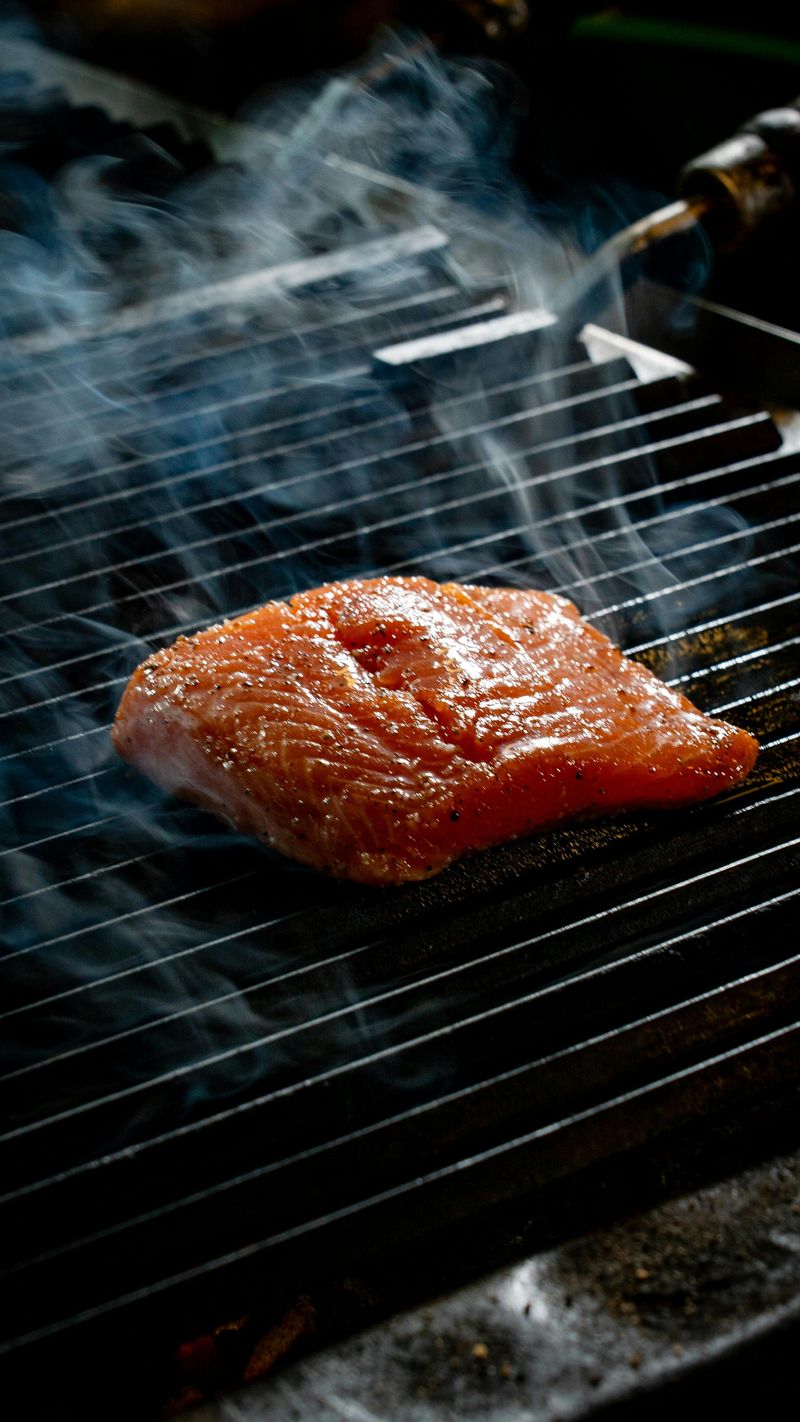Grilled salmon