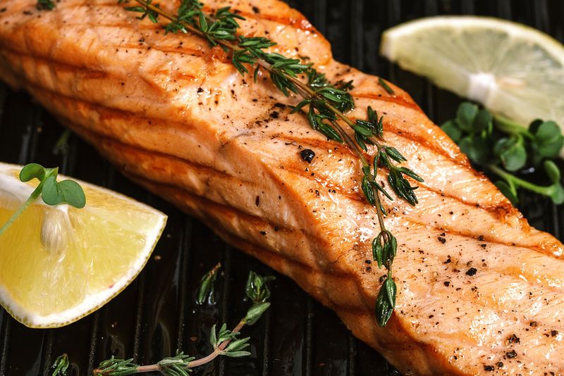 Grilled salmon