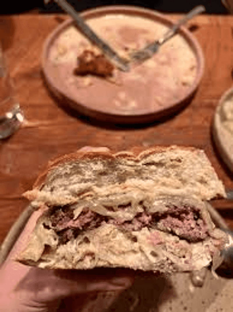 BBQ Sandwich With Garlic Pickles Worth Talking About