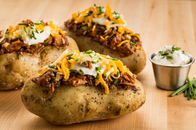 Loaded baked potatoes