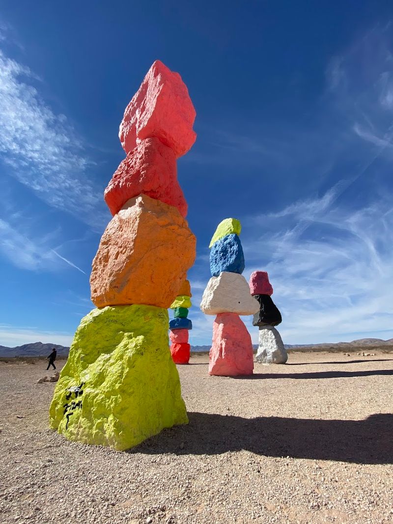 Nevada Destinations That Are Absolutely Worth Leaving the Las Vegas Strip For 6 Seven Magic Mountains - Las Vegas, Nevada