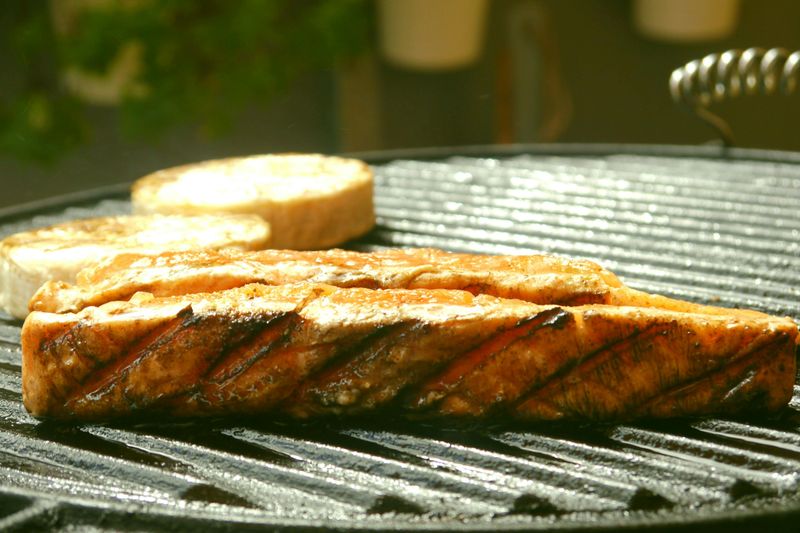 Grilled salmon