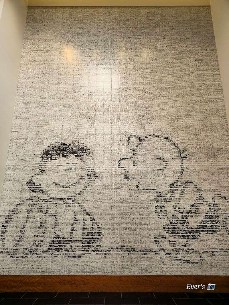 Comic Strip Tiles in the Bathrooms