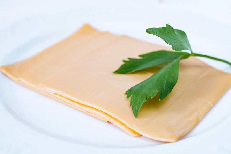 Processed cheese slices