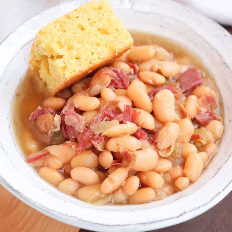 21 Meals People Mock in Public - Then Crave the Second It Gets Cold Outside 13 Ham and beans