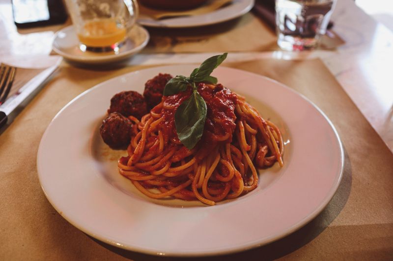 Spaghetti and meatballs