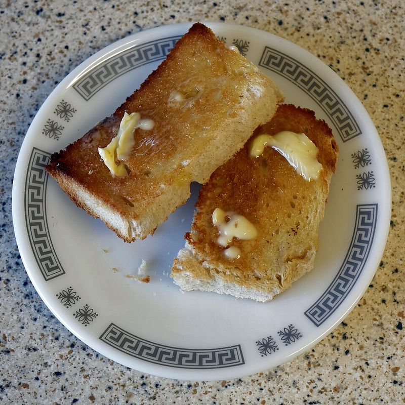 Buttered toast