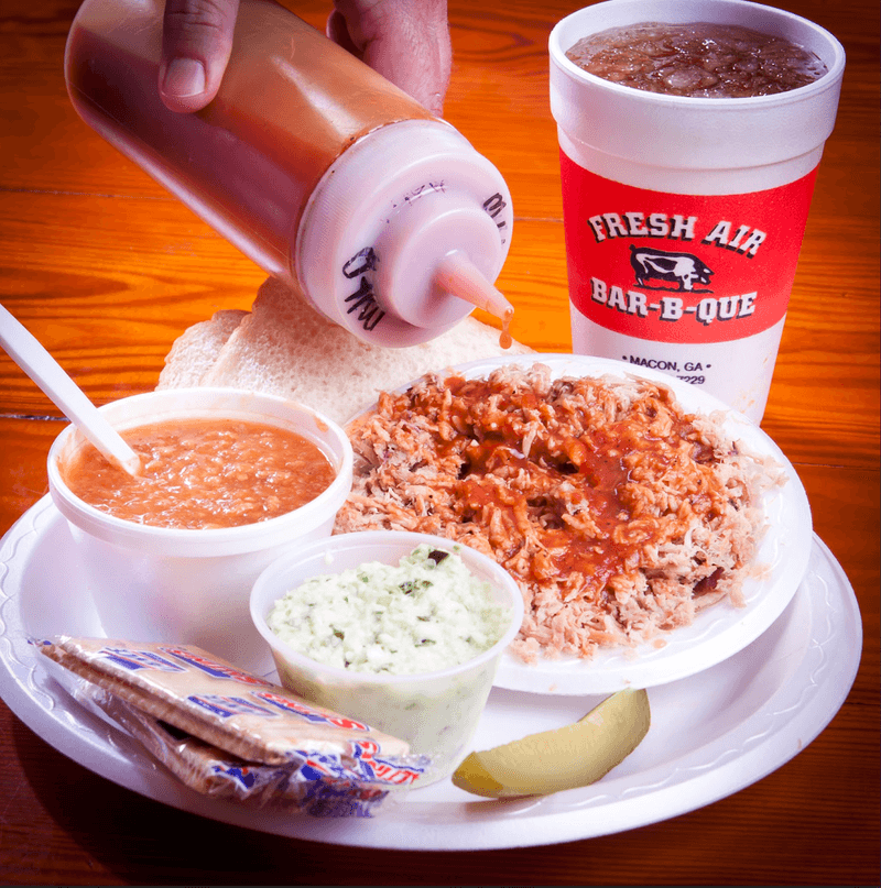 This Simple Georgia Restaurant Is Known For Serving Some Of The Best Barbecue In America 4 The Vinegar-Based Sauce That Divides and Delights