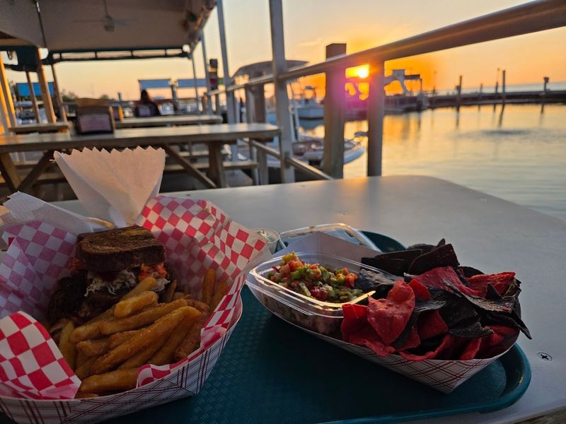 Open-Air Waterfront Seating With Bay Views