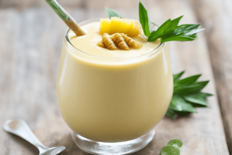 Smoothie with protein powder