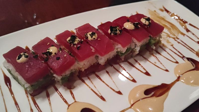 Pressed Spicy Tuna Sushi That Surprises Every Time