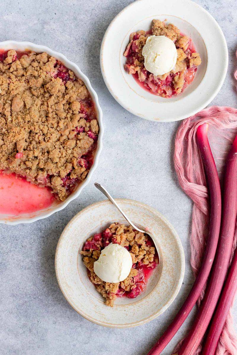 Rhubarb crisp Rhubarb crisp