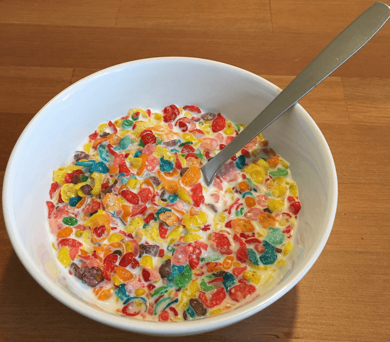 Sugary cereal
