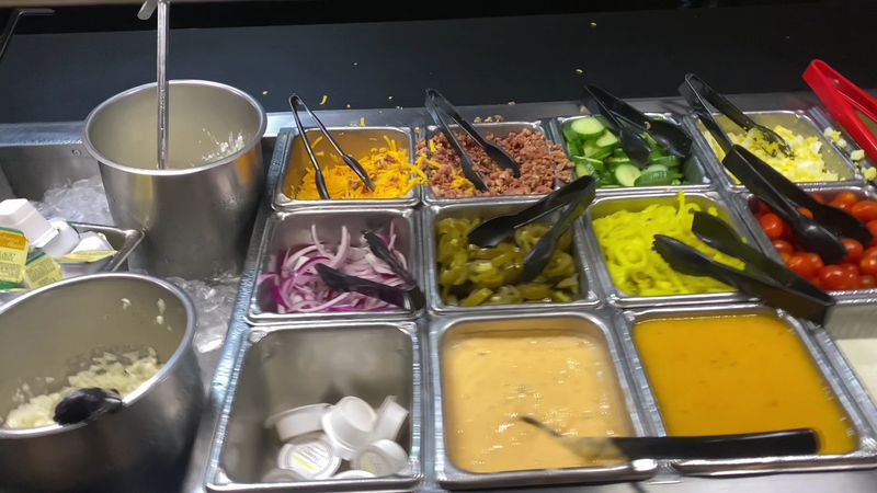 Salad Bar With a Solid Selection
