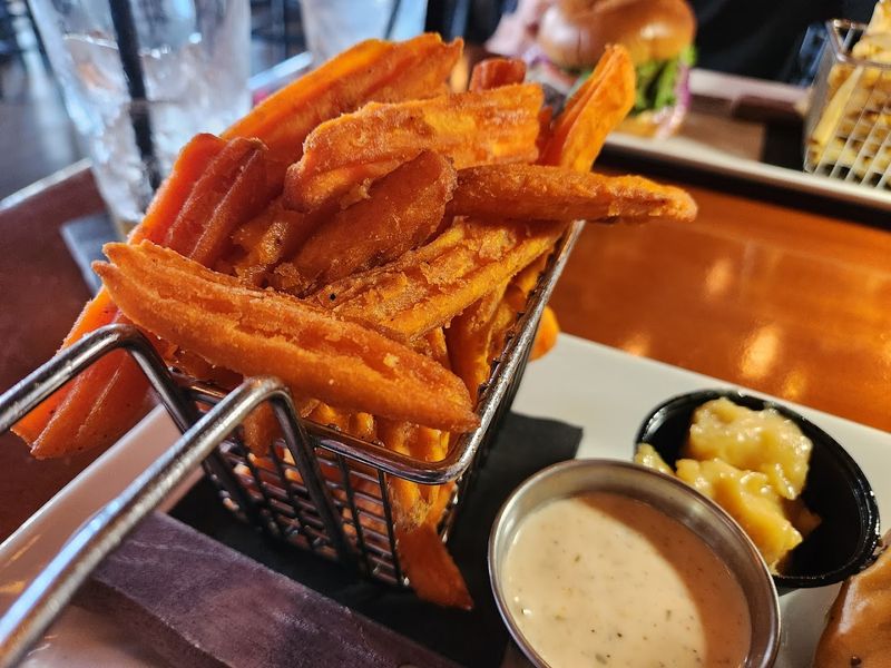 Sweet Potato Fries with Honey Bourbon Butter Dip