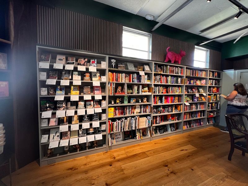 Search for vintage books and records in local shops