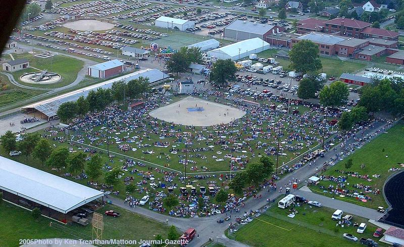 Browsing the Arthur Lawn and Craft Sale