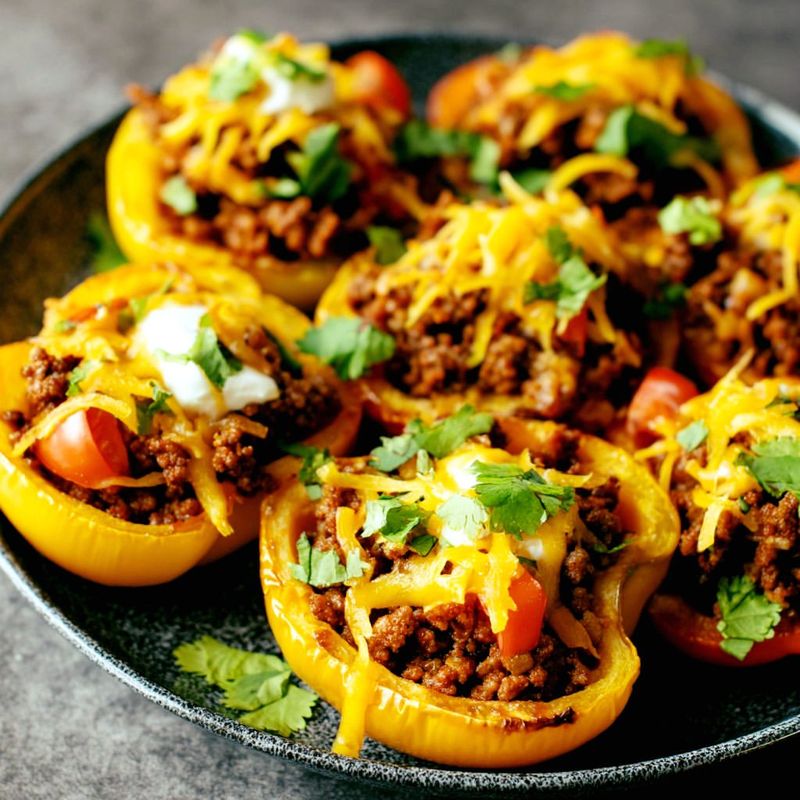 Stuffed Bell Peppers Instead of Tacos
