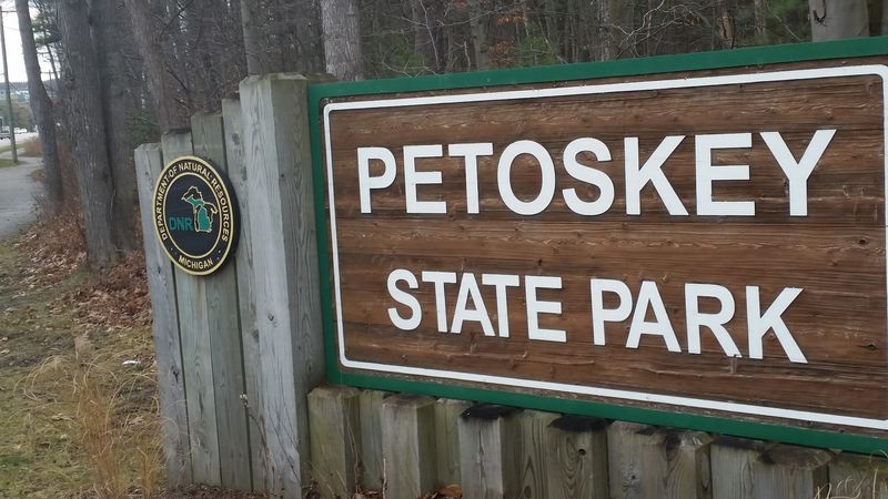 Biking the Trail Into Downtown Petoskey