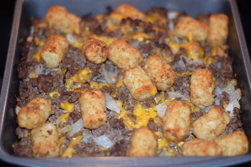 Tater tot casserole Tater tot casserole