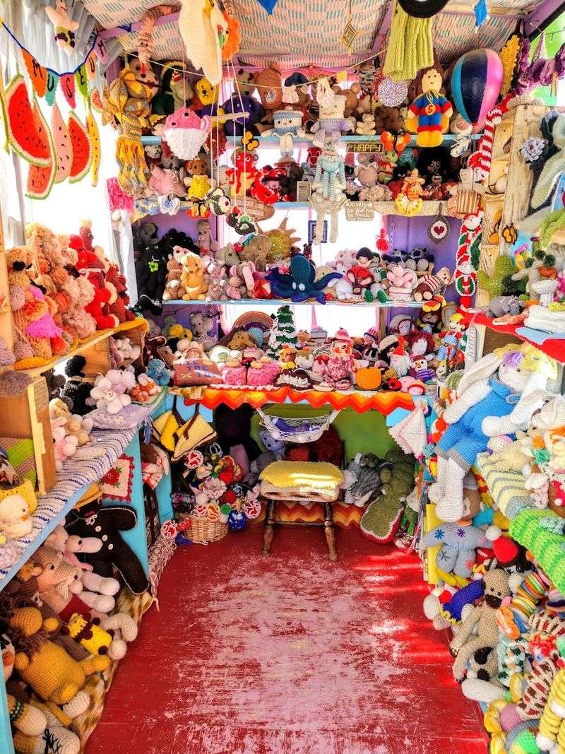 Crocheted Items Hanging From the Ceiling — Yes, Really