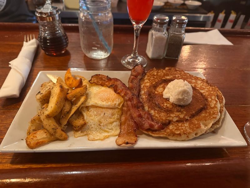 The Cinnamon Roll Pancakes and Specialty Pancake Dishes