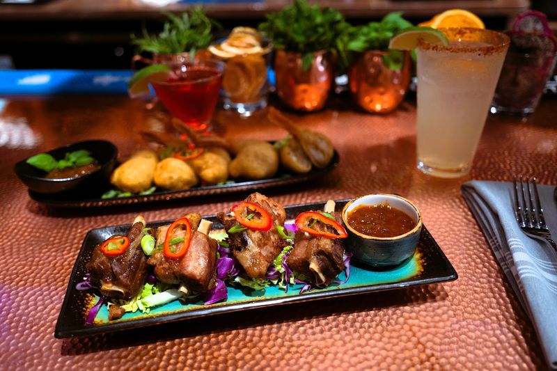 The Cinnamon Sugar Churros with Dipping Sauces