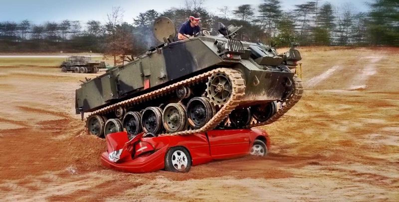 Driving a 16-Ton Military Tank