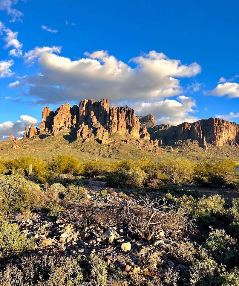 Breathtaking Superstition Mountain Backdrop