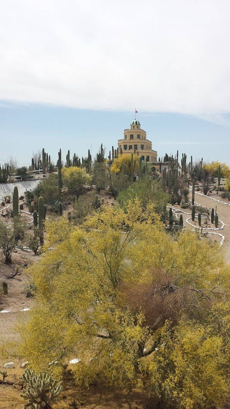 Riding the Golf Cart Tour Through the Grounds