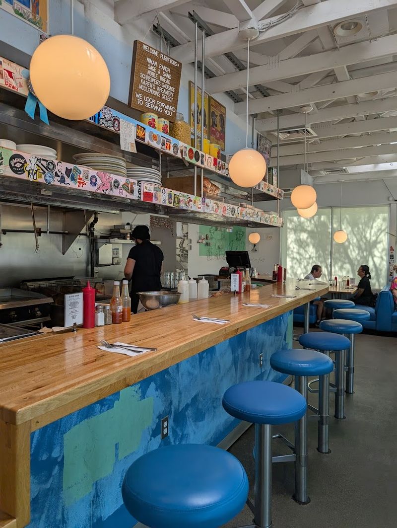 Counter Seating Straight Out of a Classic Diner