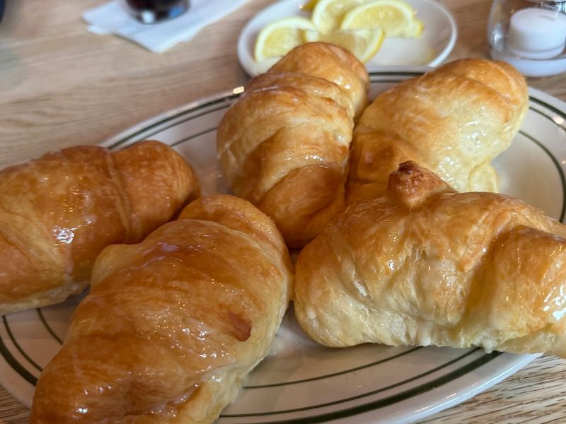 Butter Croissants With Honey Drizzle