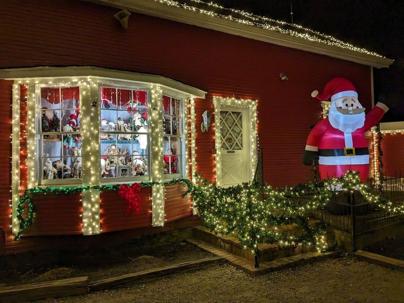 Santa Popping Out of the Chimney