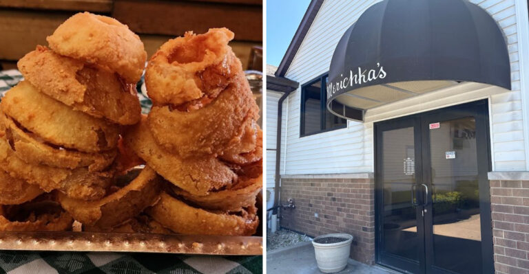The onion rings at this cozy Illinois restaurant are incredibly delicious