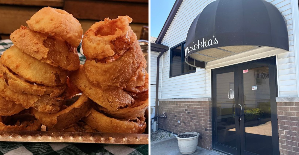 The onion rings at this cozy Illinois restaurant are incredibly delicious