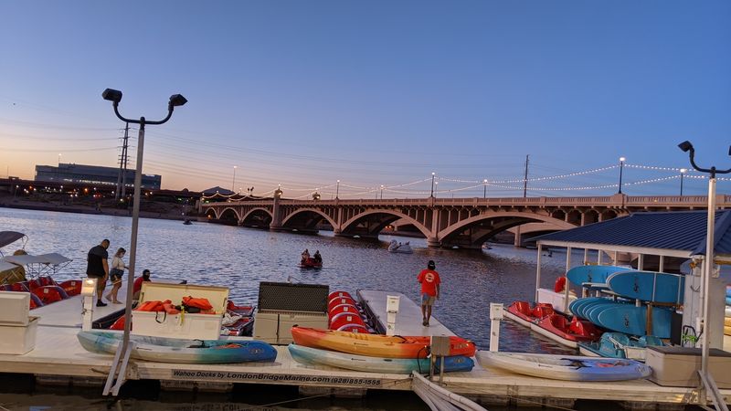 Paddleboarding On Tempe Town Lake