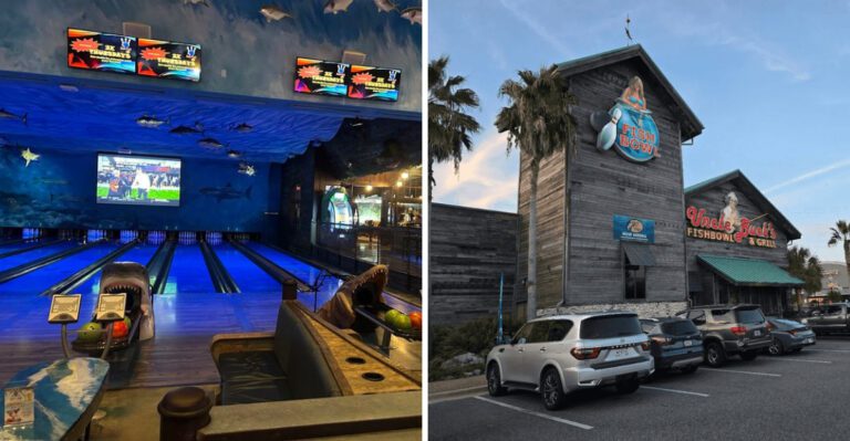 This Florida Restaurant With An Underwater Theme Features A 16-Lane Bowling Alley