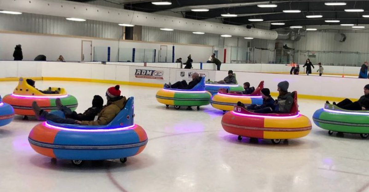 This Michigan bumper cars on ice attraction delivers exciting spins for all ages