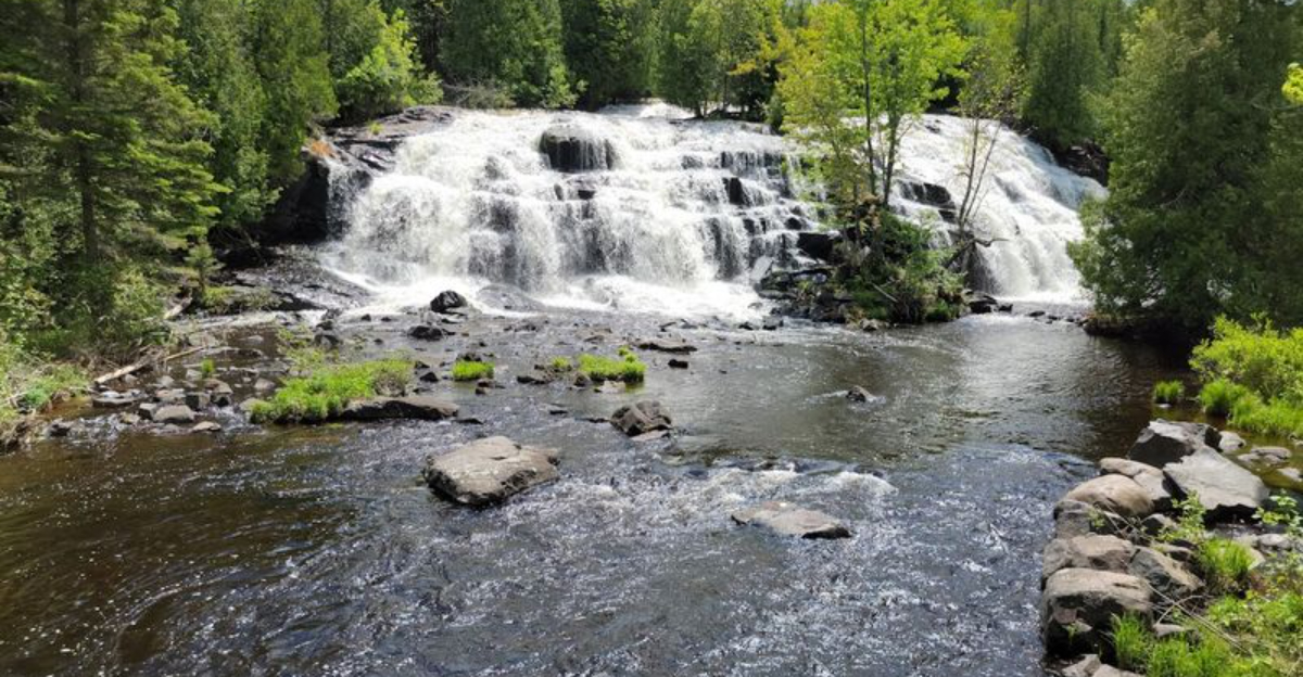 This Michigan waterfall spans 100 feet and looks almost too unreal to believe