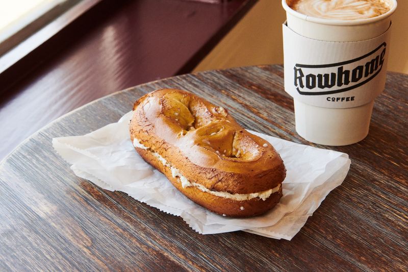 The Morning Pretzel Sandwich Line