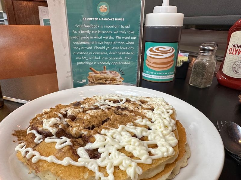 The Famous Cinnamon Roll Pancakes