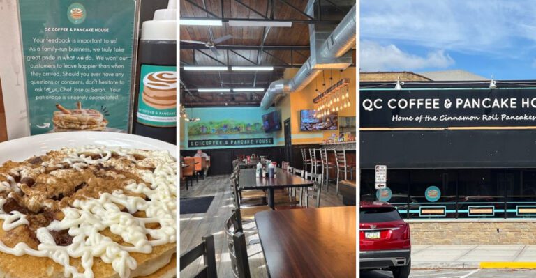 This Small Illinois Diner Is Known For Its Famous Cinnamon Roll Pancakes