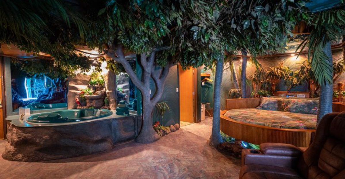 This Unique Illinois Hotel Lets You Sleep In A Rainforest, Cave Or Even Space
