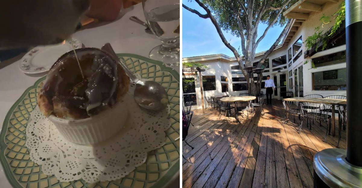 This charming California restaurant draws visitors from all over for its French onion soup