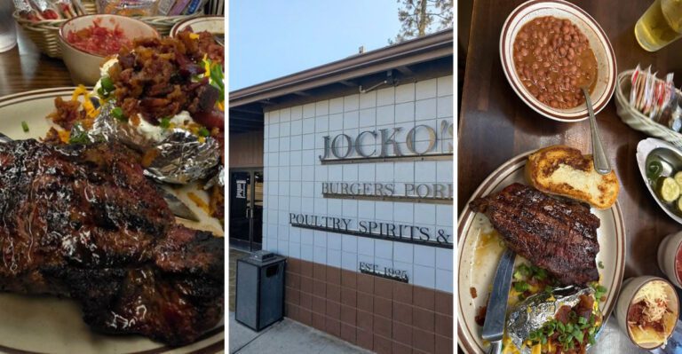 This cozy California restaurant is known for its mouth-watering steaks
