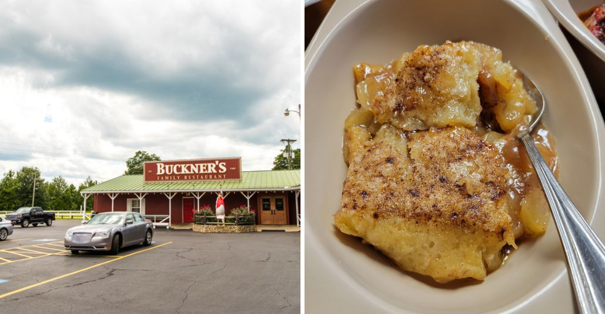 This cozy Georgia restaurant is famous for its peach cobbler