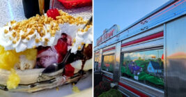 This cozy Tennessee diner is known for its incredibly delicious banana split