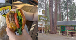 This low-key California restaurant is known for its huge, incredibly delicious cheeseburgers